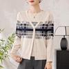 Mom's Elegant Knit Cardigan & Ice Silk T-Shirt Set - Spring/Summer 2026