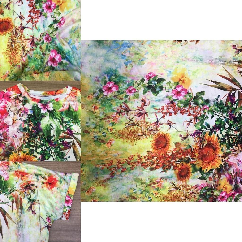 Women's Floral Print Short Sleeve Tops Featuring Soft Material For Ultimate Comfort