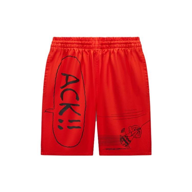 Converse x Peanuts Kite Short Asia Sizing Red Men s 10024377-A01 XL