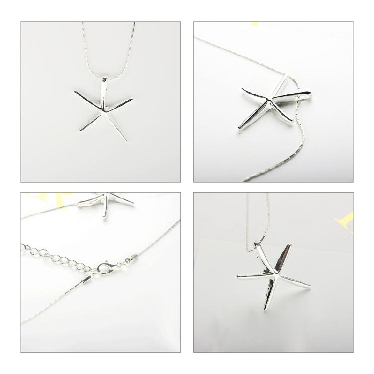 Starfish Pendant Choker Alloy Material Neck Jewelry Party Jewelry Beach Jewelry
