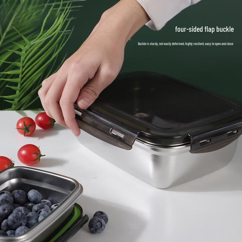 ZISIZ 304 Stainless Steel Sealed Food Storage Lunch Box