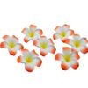 100Pcs 6Cm White Foam Flower Set Artificial Plumeria Hawaiian Frangipani for Wedding Party Decoration DIY Hair Accessories Beads