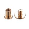 10sets Hats Shoes decoration nail Garment Leather Craft screw Nail Rivets Cloth Button Brass