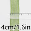 (5 meters/pack) 40mm color linen fabric iron wire edge ribbon gift box packaging ribbon festival decoration handmade DIY