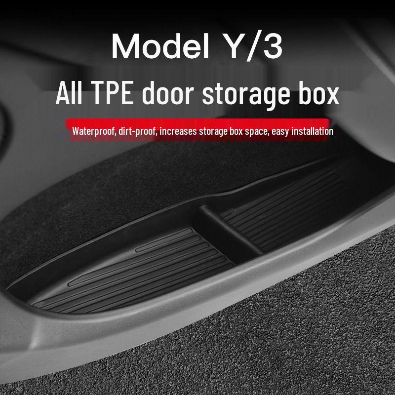 Tesla Model Y/YL Door & Umbrella Storage Box - TPE Material