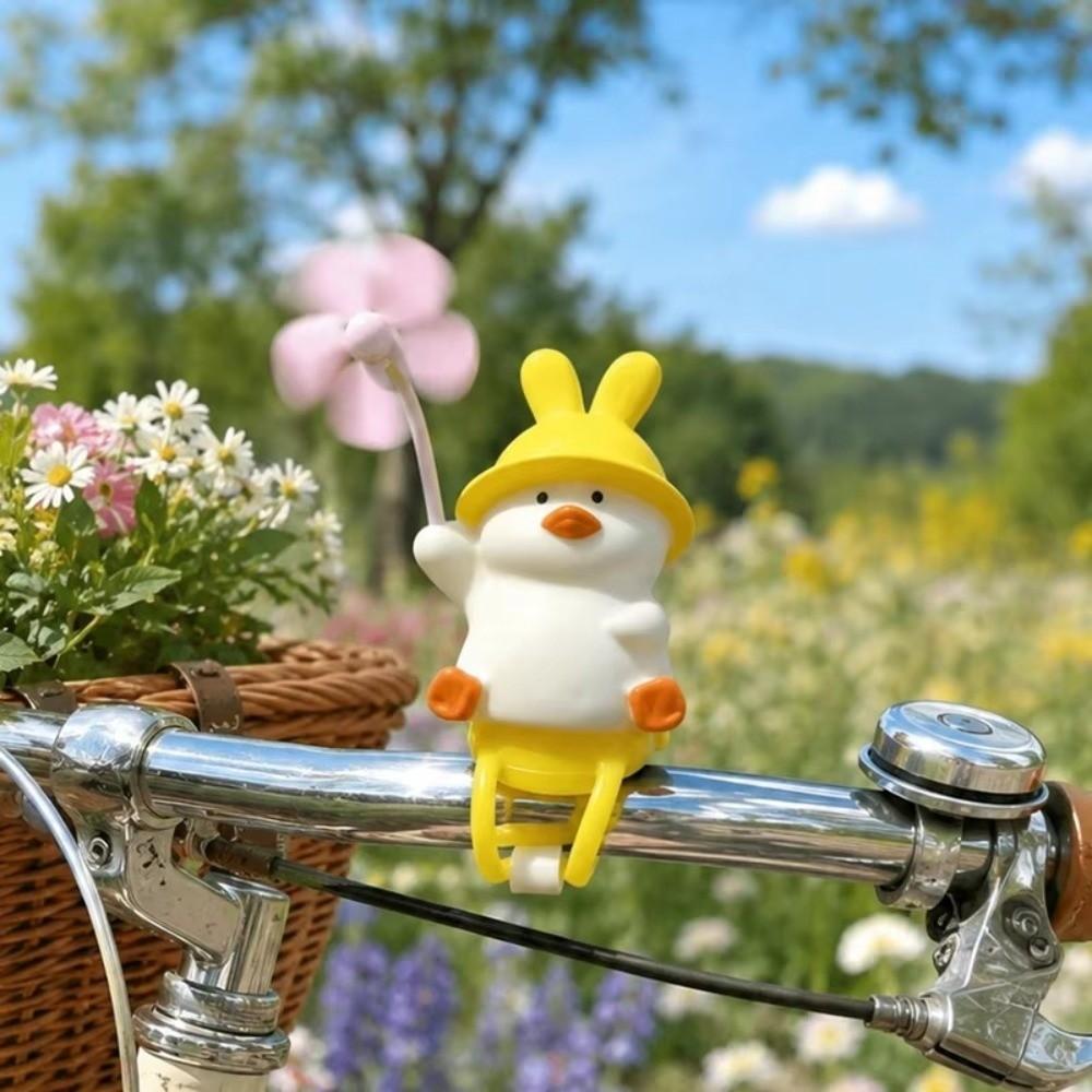 Yellow Windmill Duck Pendant Hanging Installation Baby Cart Decoration Bicycle Ornament Kids
