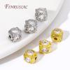 18K Gold Plated Metal Square Spacer Beads,Separators For Beads,DIY Jewelry Making Supplies,Inlaid Zircon Bracelets Beads