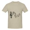 Funny Music Line Unisexs Tshirt Printed Tops Are Loose And Slim Fit Unisexs Tshirts