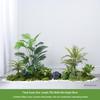 Luxury Faux Green Plant and Flower Decor - Indoor Moss and Grass Clusters for Elegant Landscaping.