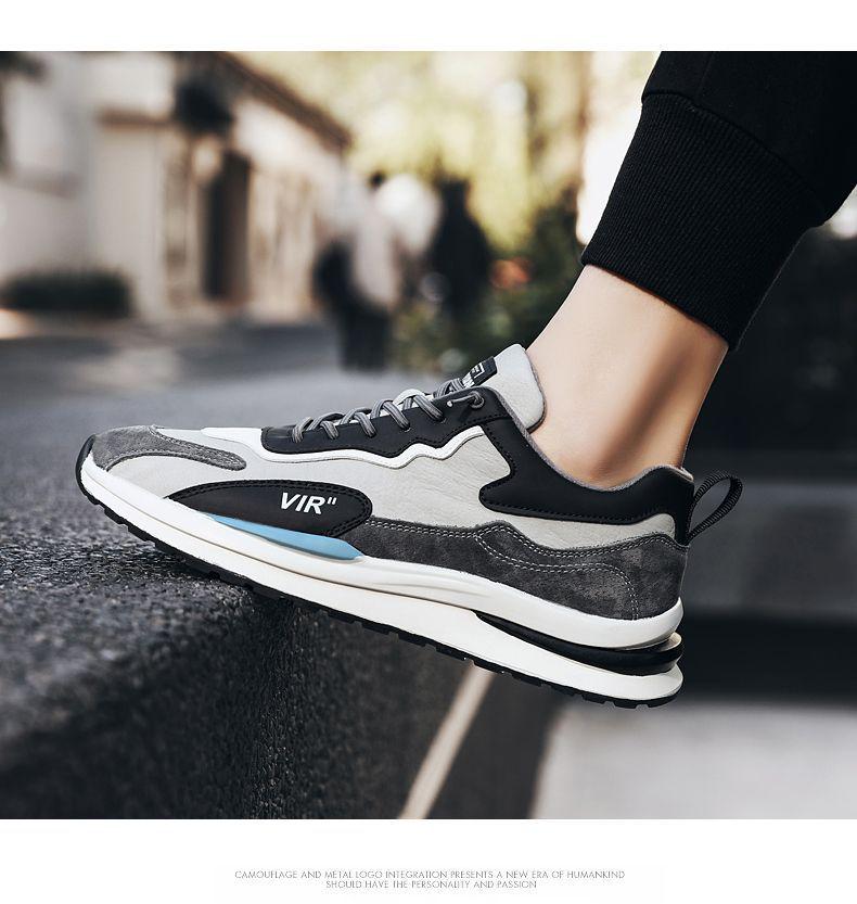 Men's Winter Velvet-Lined Casual Running Shoes, Forrest Gump Style, Trendy Dad Shoes