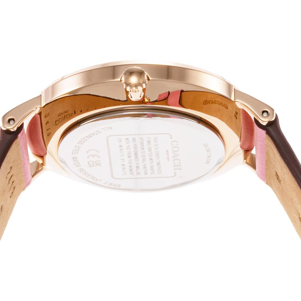 Watch PERRY Silver Dial Quartz Daily Waterproof Mineral Glass 36mm 14504135 Pink [Coach] Women's [Item]