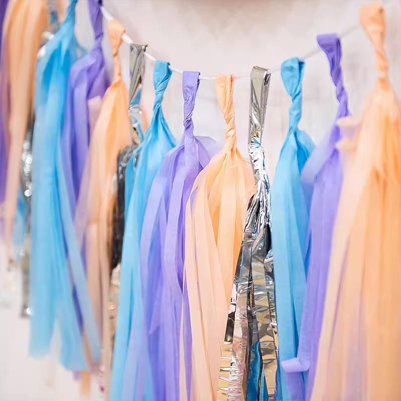 Colored Paper Fringed Paper Ribbon Paper Cutting Creative Activities Celebration Wedding Party Supplies Wedding Room Wedding Decoration