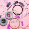 DECHOUS 9Pcs Heart Dream Catcher Ring: Sliver Metal Rings Macrame Hoop for Dream Catcher Making - 3 Sizes Heart Shape Dreamcatcher Hoops for Crafts