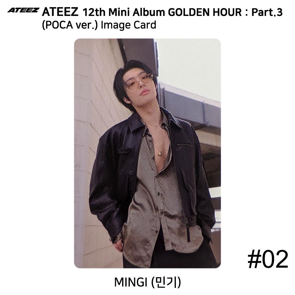 

ATEEZ 12-й мини-альбом Golden Hour Part.3 версия POCA. Официальная фотокарточка QR-карта Mingi - Image #2