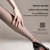 Black Silk Ultra-Thin Seamless Sheer Stockings with T-Crotch Design for Spring and Summer
