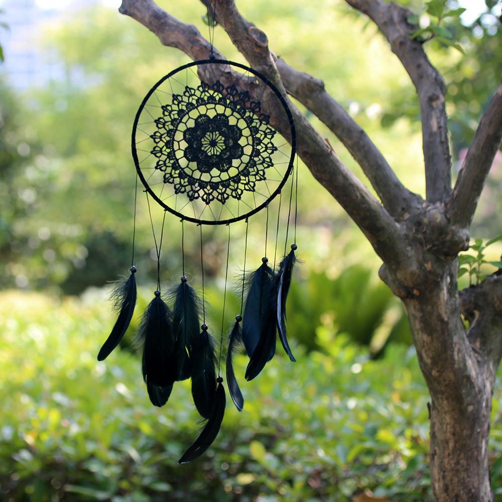 Dreamcatcher Feather Plush Originality Handmade Pendant Decorated Colors Four