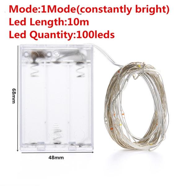 1PC Led String Lights 3AA Battery Mode Waterproof Outdoor Lamp For Garden Party Christmas Holiday Decor Lamps Wire Twinkle Lamp