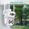 8MP 4K PTZ Wifi IP Camera Dual Lens Security Protection Ai Human Monitor Outdoor Waterproof Night CCTV Video Surveillance Camera