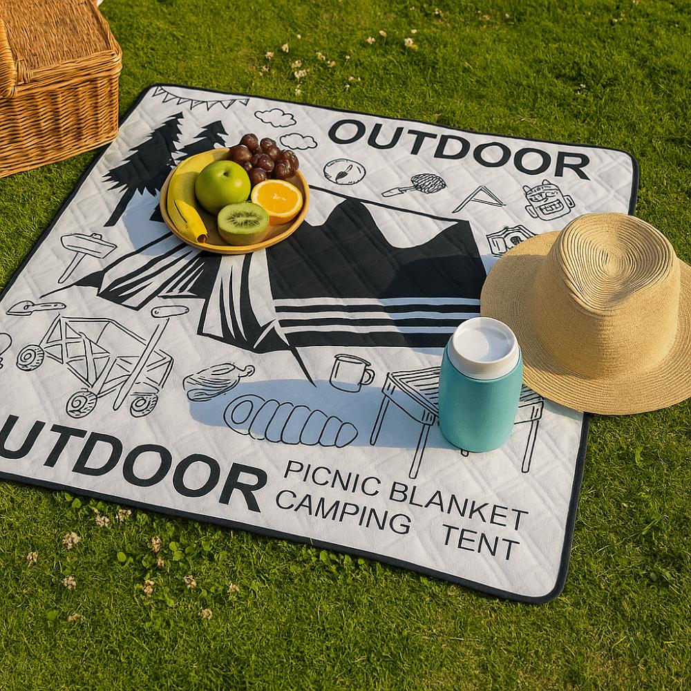Comfortable Outdoor Picnic Mat Collapsible Beach Blanket Comfortable Picnic Carpet Beach