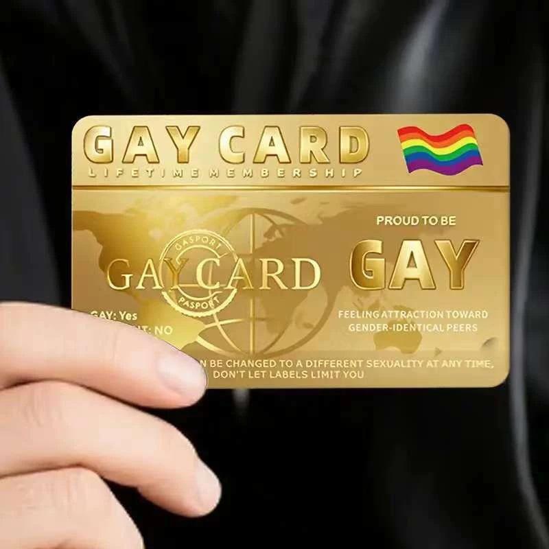 1 ks Prideová členská karta doživotní členství LGBTQ+ - Nepřilnavá PVC karta ve stylu gay průkazu, Suvenýr pro jednotlivce a spojence LGBTQ+