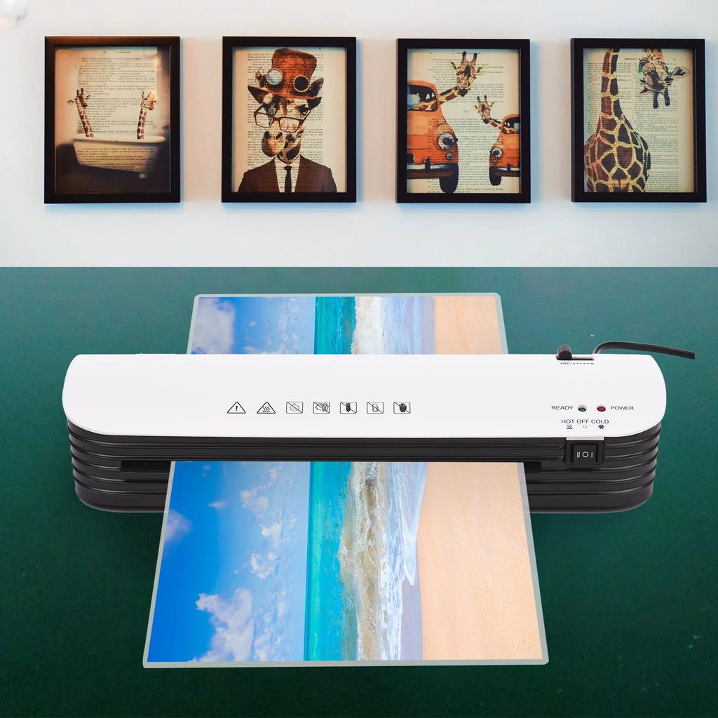 Desktop Thermal Laminator Machine Automatic Photo Document Laminator with Paper Cutter Corner