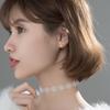 925 Sterling Silver Cute Romantic Clover Synthetic Opal Korean Stud Earrings for Women Sweet Wedding Party Jjewelry Gift