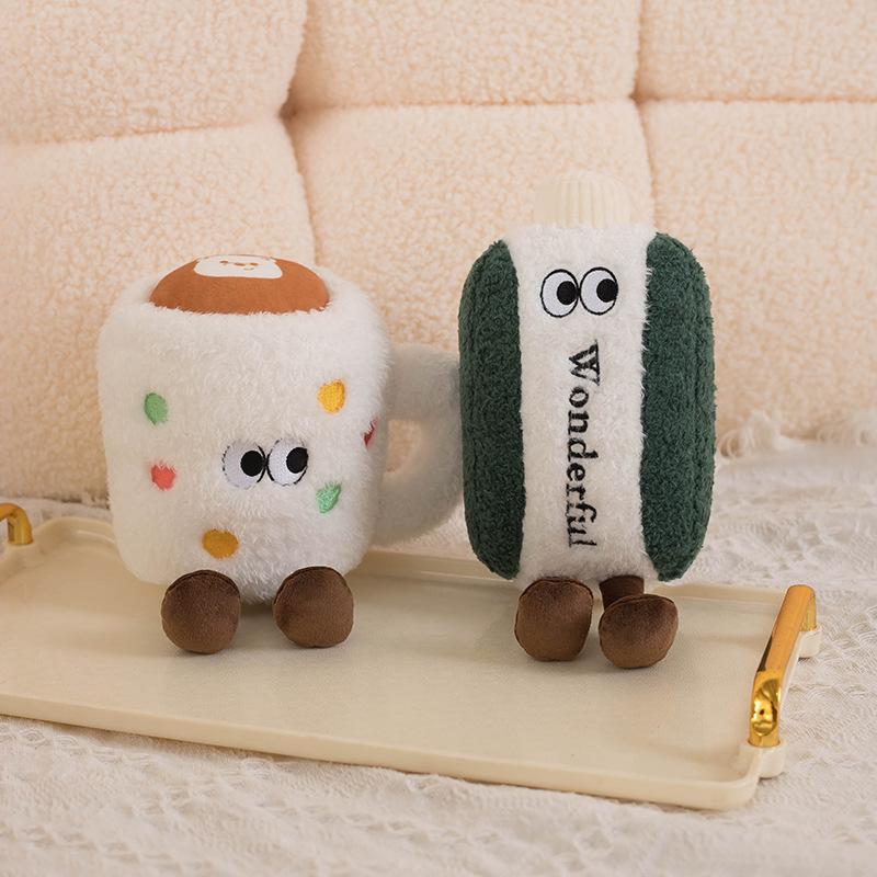 Cultural and Creative Doll Fragrance Breakfast Plush Toys Girls Children's Doll Coffee Cup Decorative Doll Birthday Gift