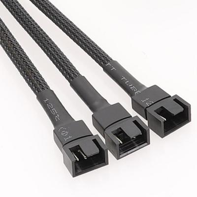 Kabel rozdzielacz wentylatora PWM 4-pinowy 9,8 cala Rozdzielacz wentylatora PC Konwerter 1 na 3/2/1 Kabel przedłużający wentylator PC