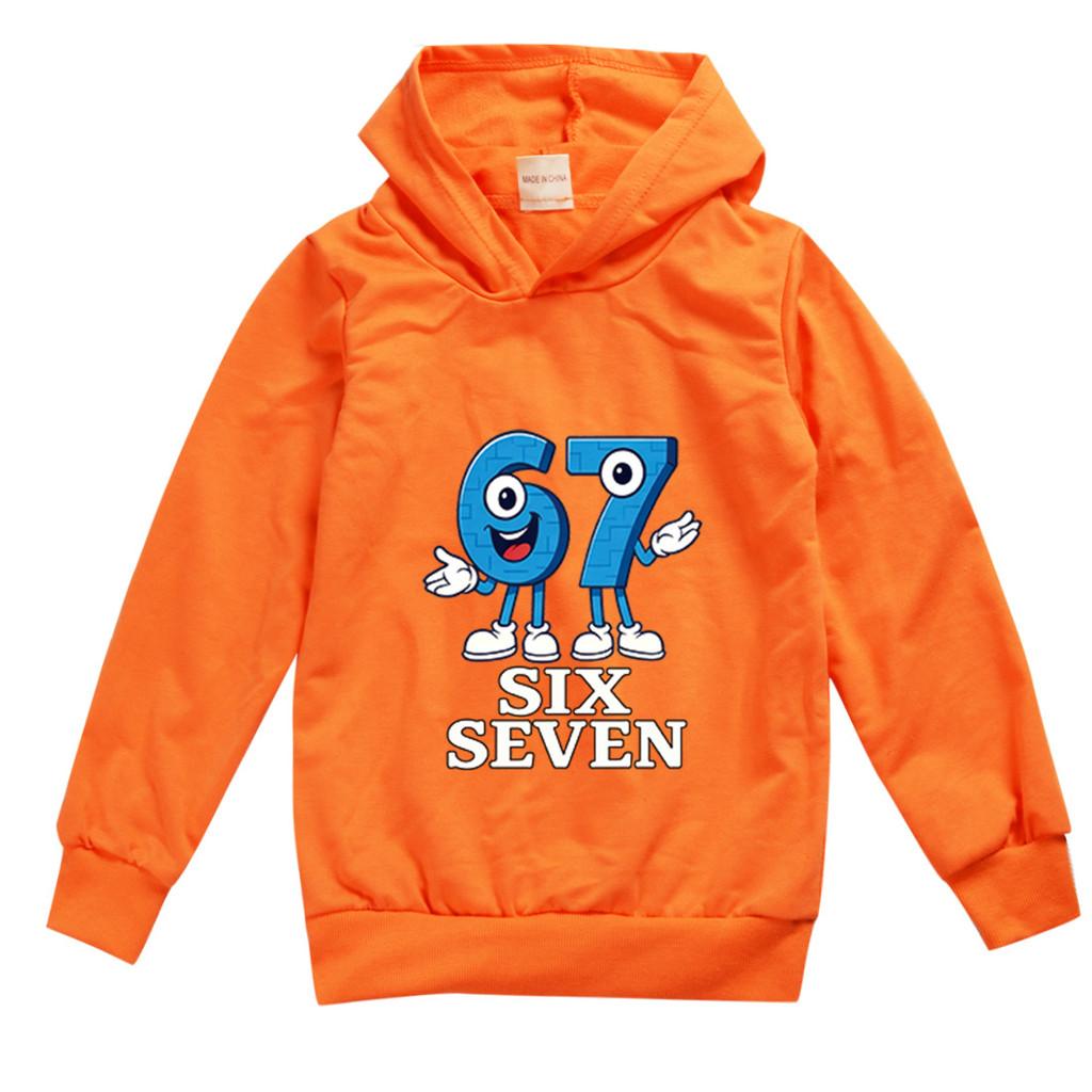 9194 Dětská Chlapecká Dívčí Ukrást Mozkovou Hnilobu 67 Šest Sedm Potištěná Ležérní Mikina s Dlouhým Rukávem