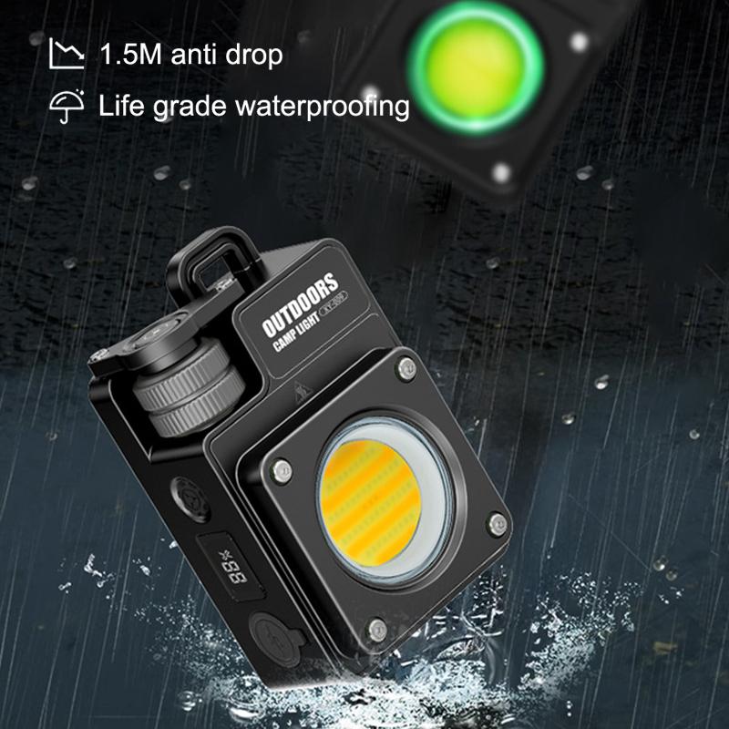 2025 Mini Lanternas de Chaveiro Magnéticas COB Ultrabrilhantes, 120-3500Lm Brilho Ajustável, Magnéticas e À Prova D'água