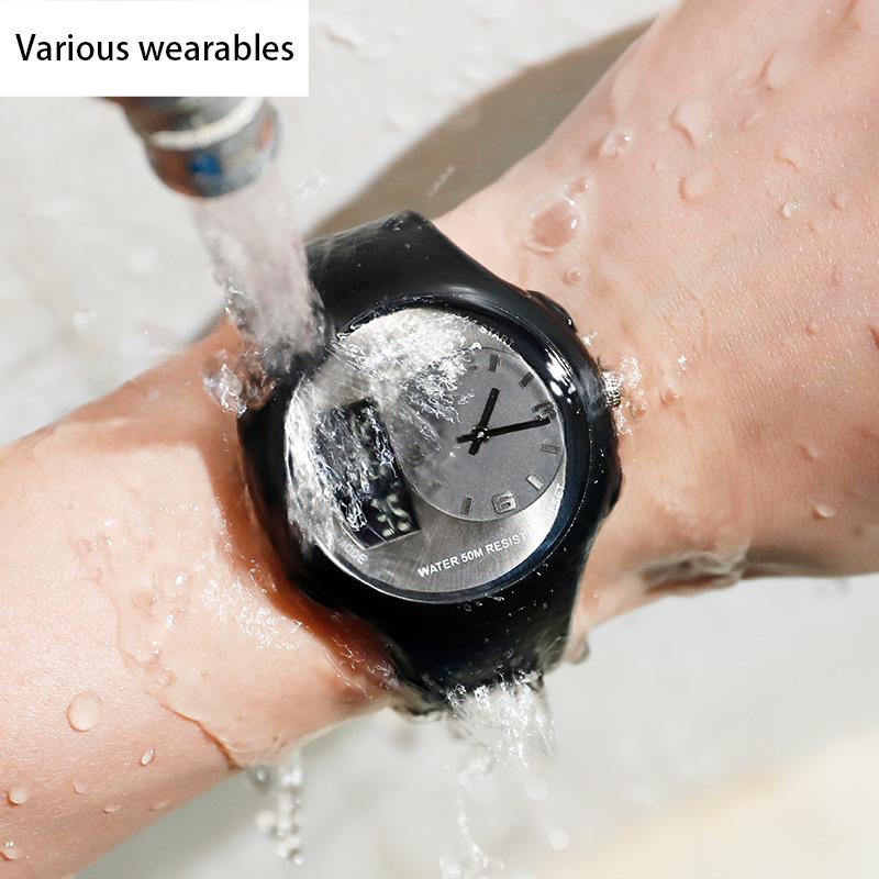 Men's Waterproof Student Watch Fashion Multi-functional Glow-in-the-dark Outdoor Sports Personality Electronic Watch