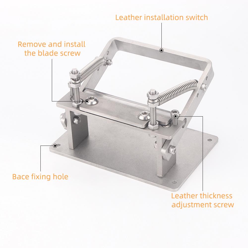 1set Precision Leather Peeling Machine, Professional Manual Stainless Steel Leather Skiver & Splitter, DIY Leather Skiving Too