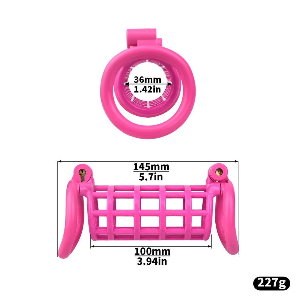 Cinturón de Castidad de Resina CB Lock de Doble Uso para Hombre Jaula para Pene Esclavo Gay Cuckod Cinturón de Castidad Anillo para Pene BDSM