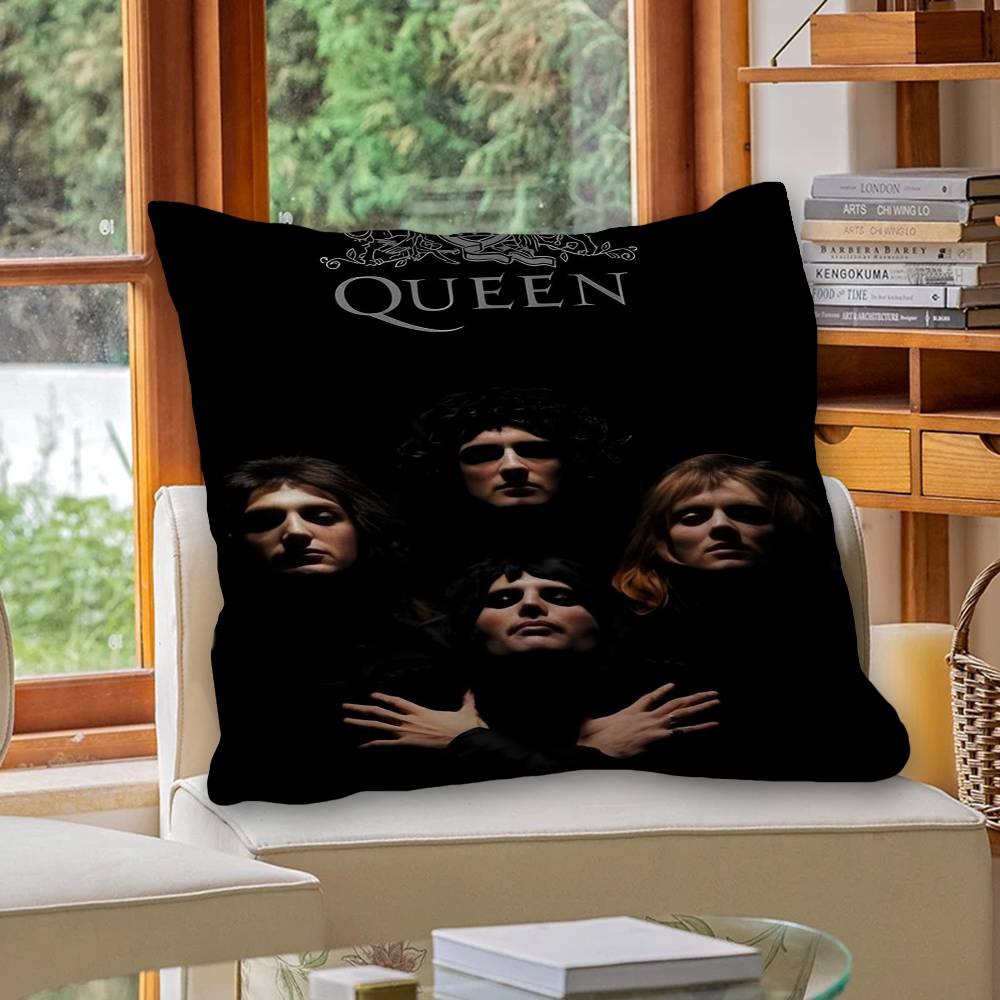Classic Band Queen F-Freddie Mercury Personalized picture text home decorative pillows Household Gifts 45x45cm