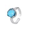 Chinese Ice Zircon Egg Face Cuff Finger Rings For Women Fashion New Jewelry Gift Party Music Festival Anillos Mujer