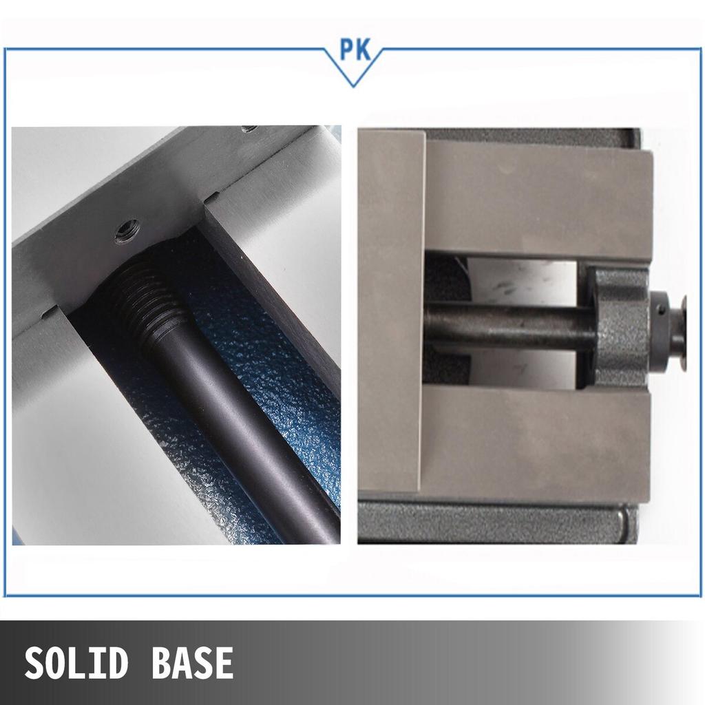 Precision Milling Machine Vise 5 Inch Accu Lock Swivel Base Clamping Vise 360 Degrees Scale Bench Vice Clamp 125mm Width for Milling Drilling Machine