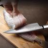 Shibazi 6.9 Inch Deba Knife Single-edged Blade Sharp Chef Cleaver Sashimi Slicing Sushi Ham Chopper Kitchen Knife Wood Handle