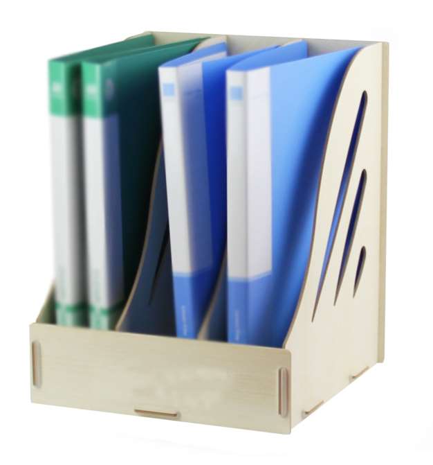 Creative wooden desktop book storage A4 vertical file data frame frame book shelf multi-layer data shelf