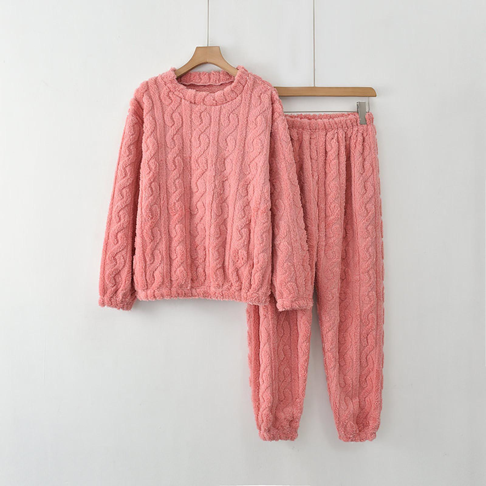 

Женские осенние и зимние теплые пижамы свободного покроя большого размера для дома One Size арбуз красный