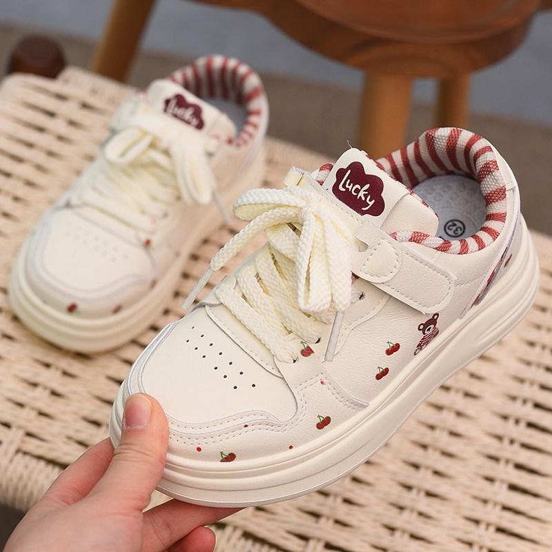 Weiße Mädchen-Skateschuhe - Süß, Weiche Sohle, Lässig & Leicht für Frühling/Herbst 2026