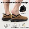 [FitVille] Wide Slip-on Trekking Shoes for Men (4E/2E) - Hiking Shoes, Outdoor Shoes, Walking Shoes, Mountaineering Boots - Easy to Put On While Stand