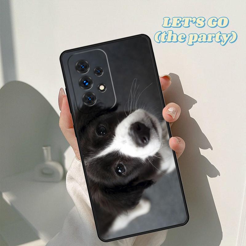 Beautiful Fun Border Collie Dog Puppies Case For Samsung Galaxy A42 A31 A40 A51 A71 A32 A80 A91 A52 A72 A73 A20e A50 A70 A11 A12