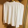 220g Heavyweight Pure Cotton Unisex Long Sleeve T-shirt - Loose Fit Solid Color Casual Sweatshirt
