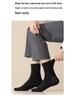 Men's 95% Wool Mid-Calf Merino Cashmere Socks - Warm, Antibacterial, Anti-Odor for Autumn/Winter