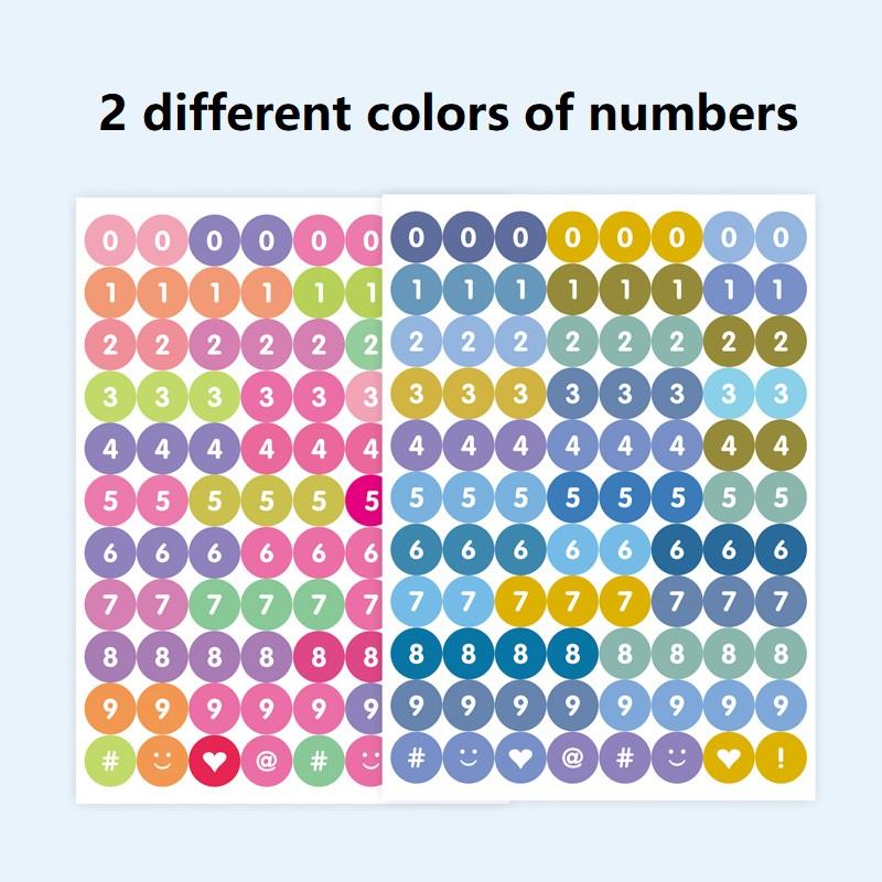 Colorful Small Letter Number Alphabet Kiss Cut  Stickers for Scrapbook Planner Stationery  DIY Arts Crafts