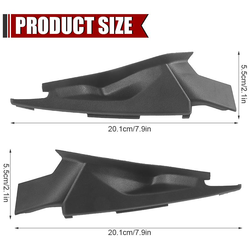 1 Pair Front Windshield Wiper Side Cowl Extension Trim Cover For Honda Civic 2022 2023 2024 2025 73155-T20-A01 73165-T20-A01