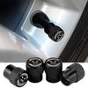 Tire Valve Caps 4 Pieces Aluminum Alloy Protection Car Tire Caps Valve Stem Covers For Outdoor Road Cycling Riding Automotive
