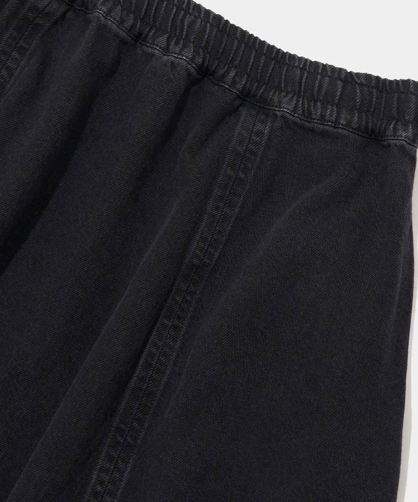 COLUMBIA UNIVERSITY Panel Pleated Denim Skirt_Gray Jean