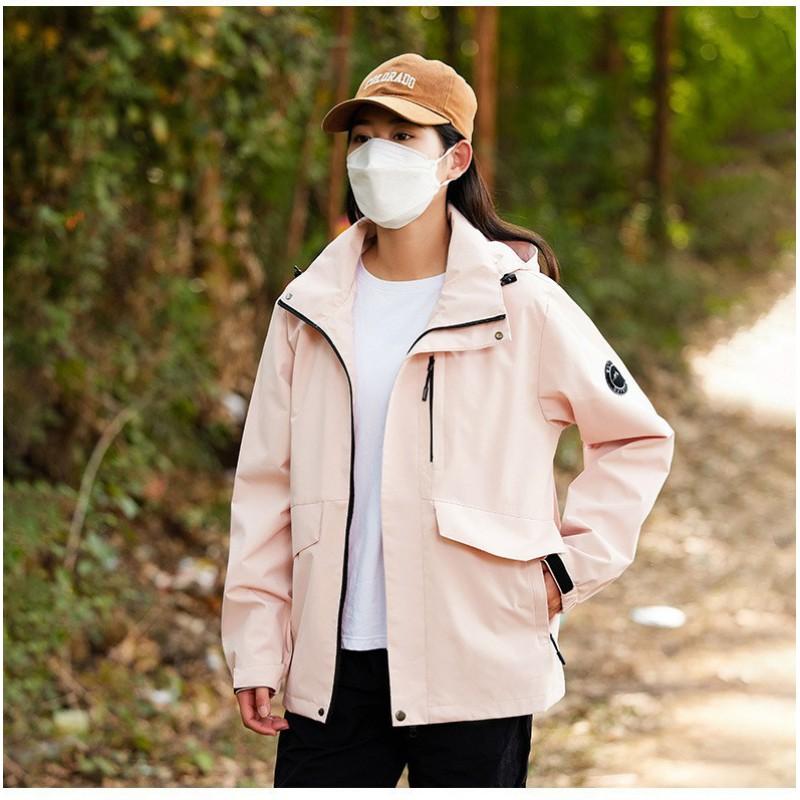 Mens Lightweight Waterproof Hiking Jacket Outdoor Windbreaker Hooded Raincoat Couples Casual Sport Wear