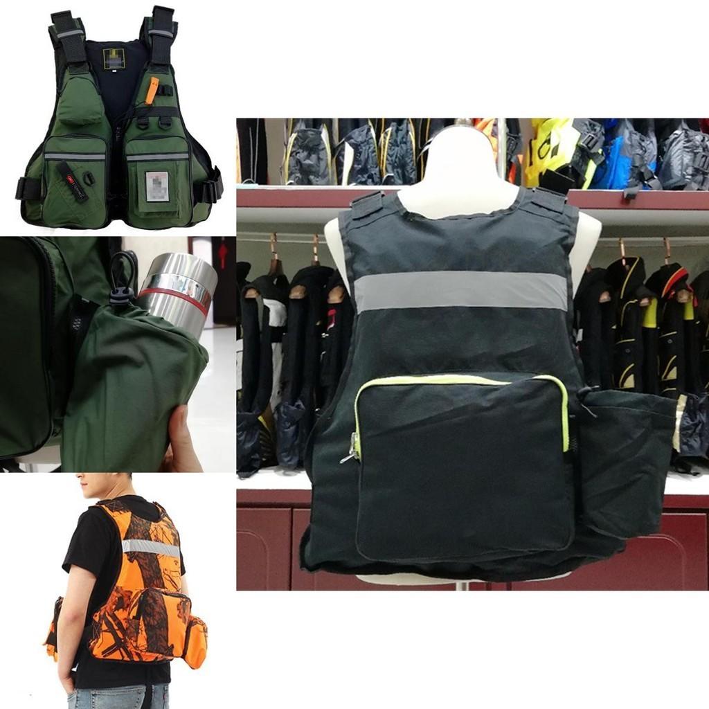 Verstellbare Auftriebs-Segel-Kajak-Kanu-Fliegenfischer-Rettungsweste mit Mehreren Taschen**